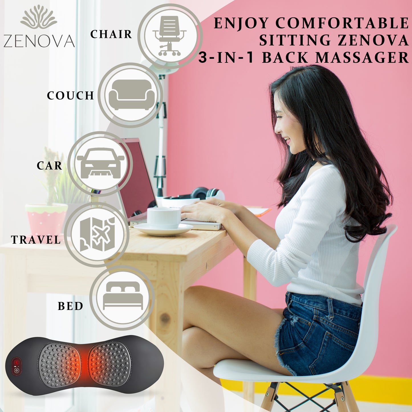 Zenova 3-in-1 Back Massager