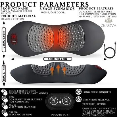 Zenova 3-in-1 Back Massager